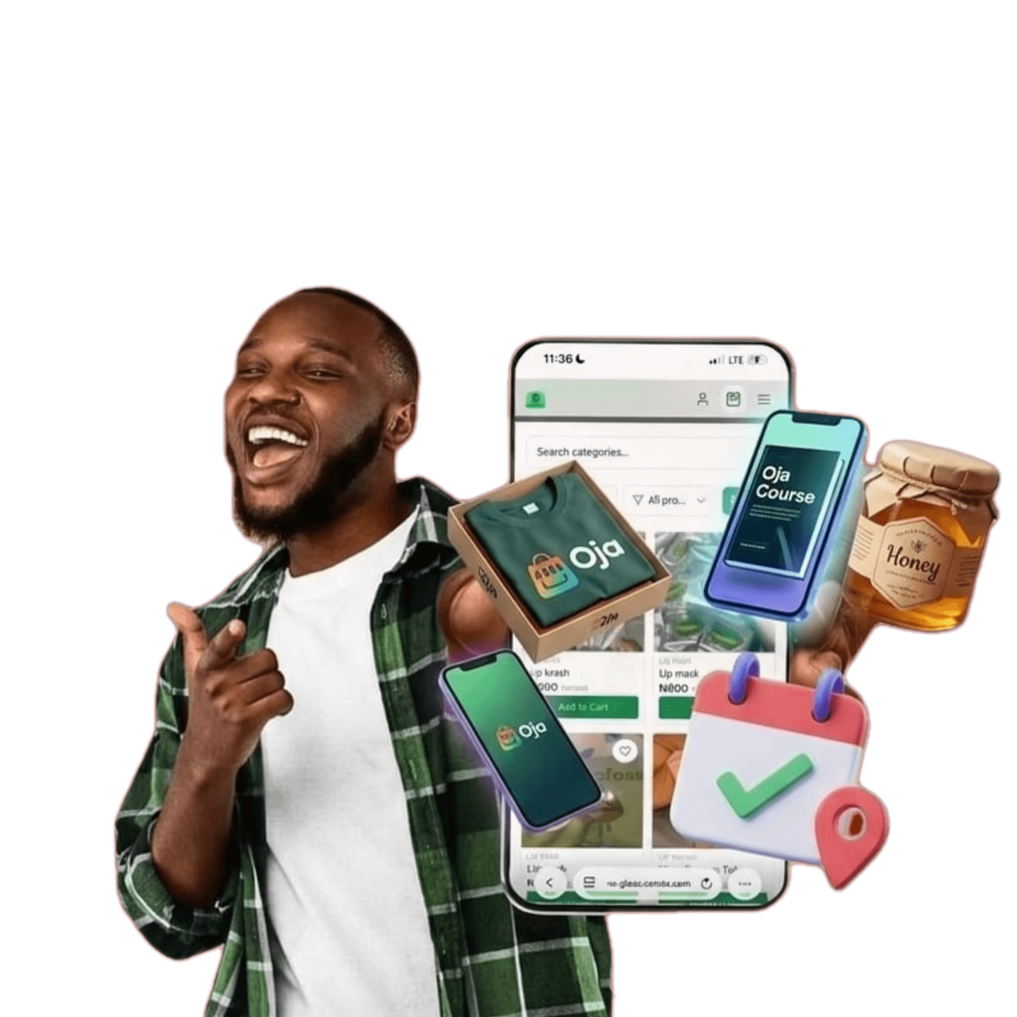 Oja storefront: REACH fashion store with products and checkout